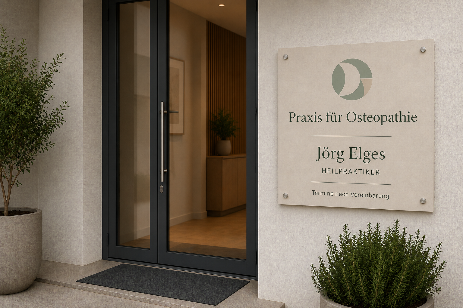 Eingang der Praxis